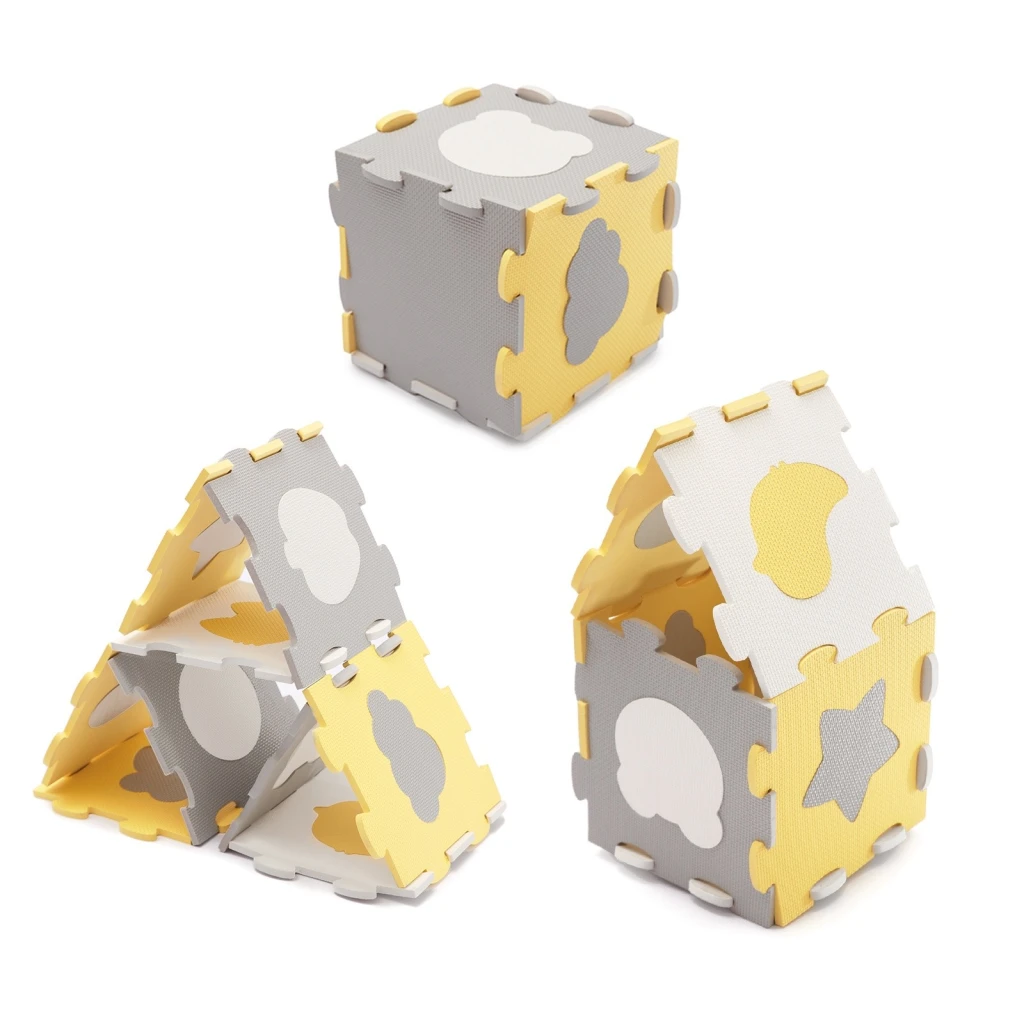 Коврик-пазл kinderkraft luno sharpes yellow (kplush00yel0000) 3