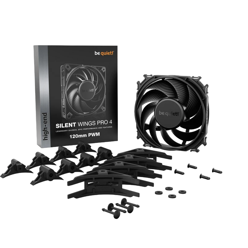 Вентилятор для пк be quiet! silent wings pro 4 pwm, 120 мм 3