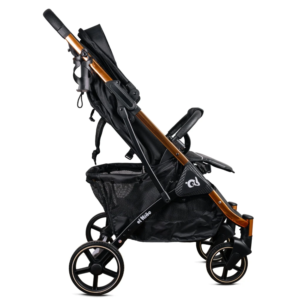 Коляска el nino blanca golden black 3
