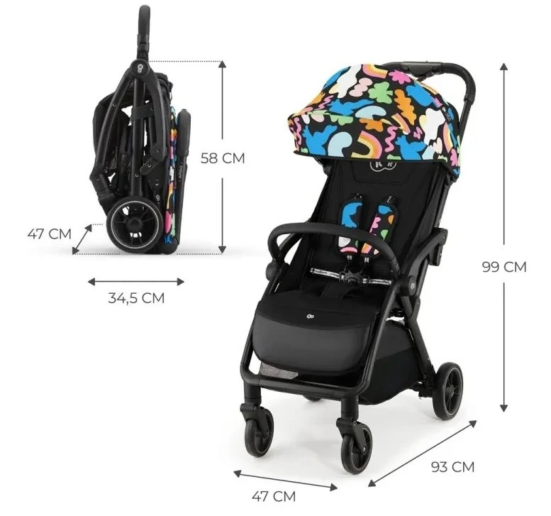 Cărucior kinderkraft apino happy shapes (ksapin00hap0000) 3