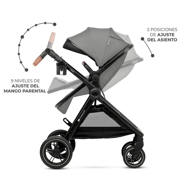 Коляска kinderkraft esme 2in1 moonlight grey (ksesme00gry2000) 5