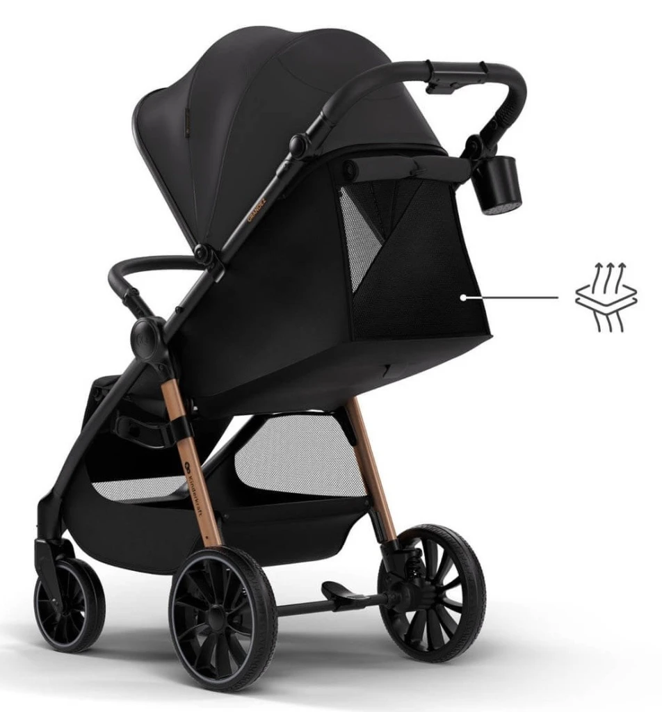 Cărucior kinderkraft grande 2 midnight black (ksgran02blk0000) 5