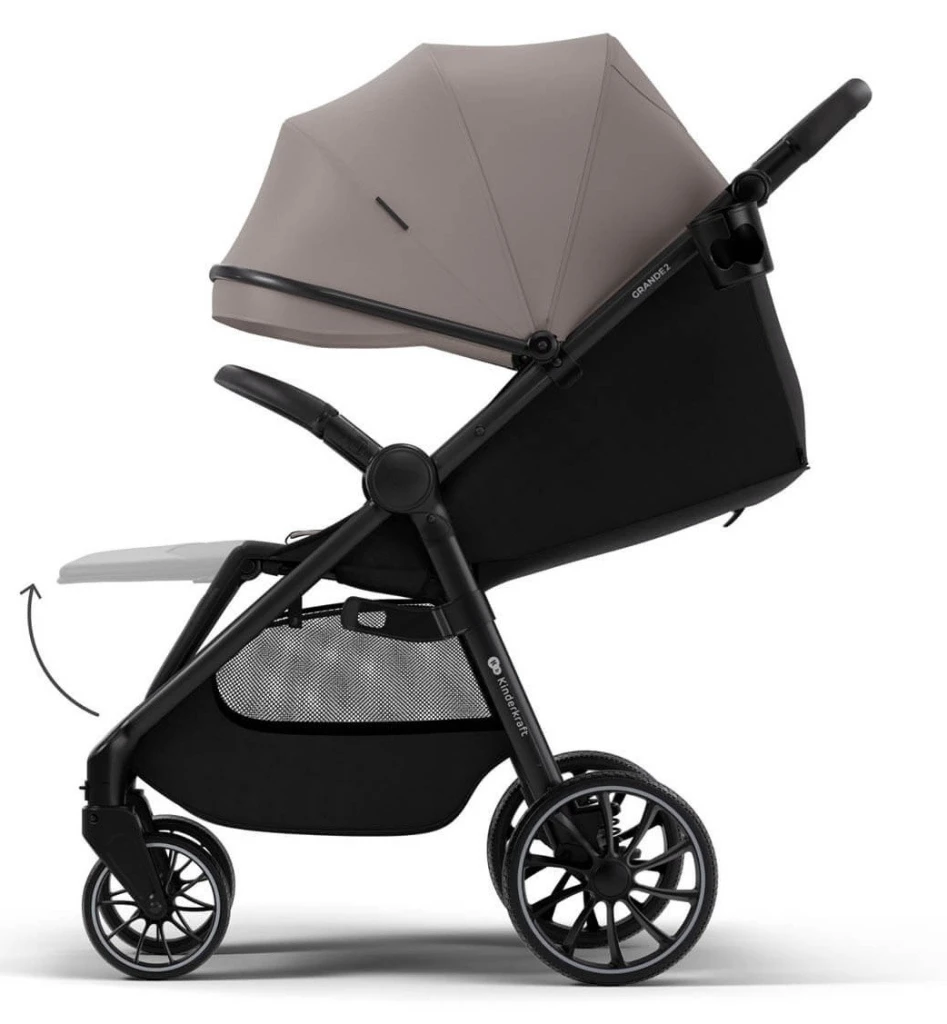 Cărucior kinderkraft grande 2 sand beige (ksgran02beg0000) 4