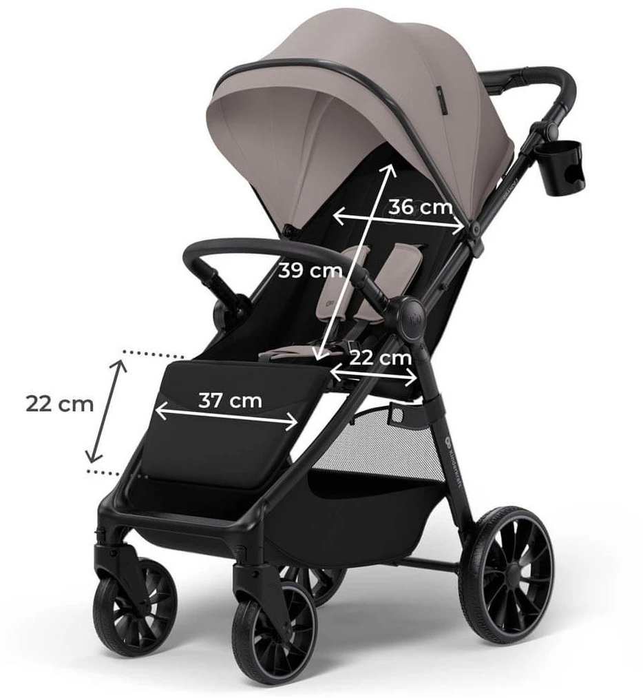 Cărucior kinderkraft grande 2 sand beige (ksgran02beg0000) 8