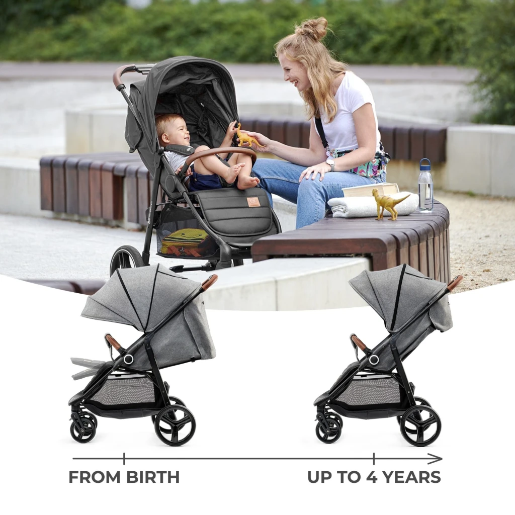 Коляска kinderkraft grande plus grey (ksgran00gry0000) 5