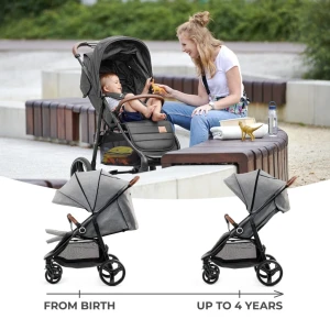 Коляска kinderkraft grande plus grey (ksgran00gry0000) Thumbnail 5