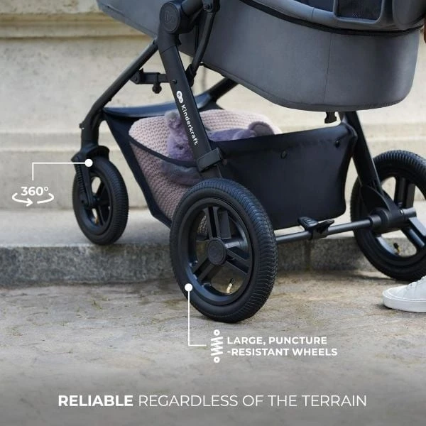 Cărucior kinderkraft moov 3in1 air pure black (ksmoov02blk0000) 5