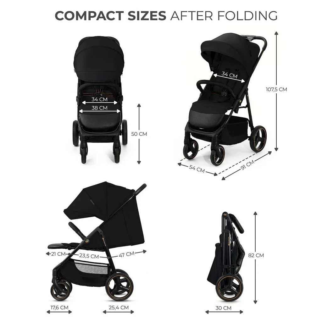 Cărucior kinderkraft trig 3 onyx black (kstrig03blk0000) 8