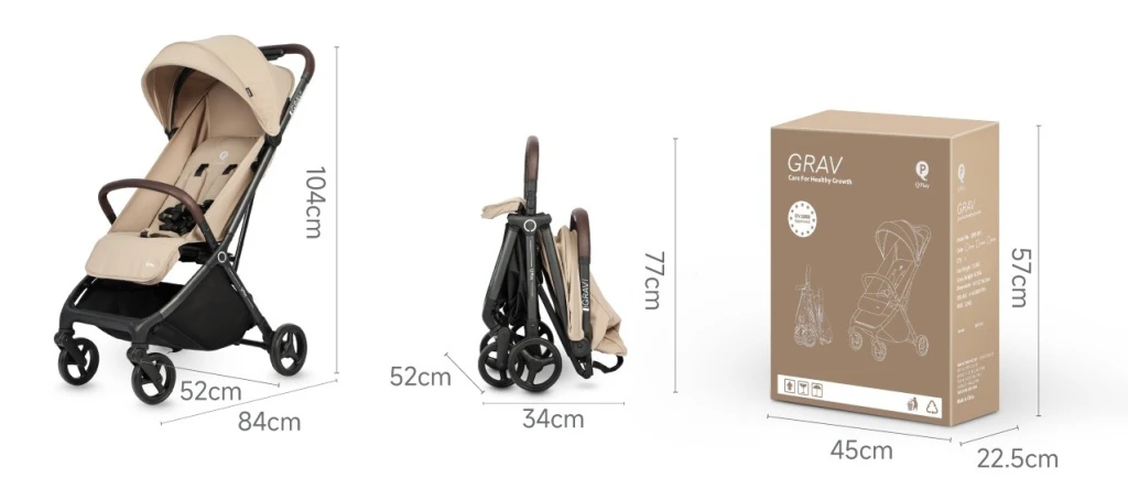 Коляска qplay grav beige 5