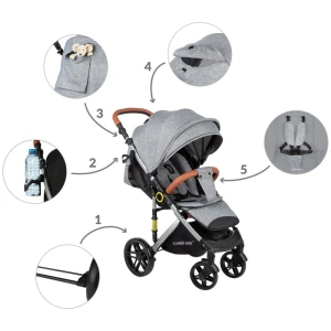 Cărucior summer baby sempre (4395) grey Thumbnail 8