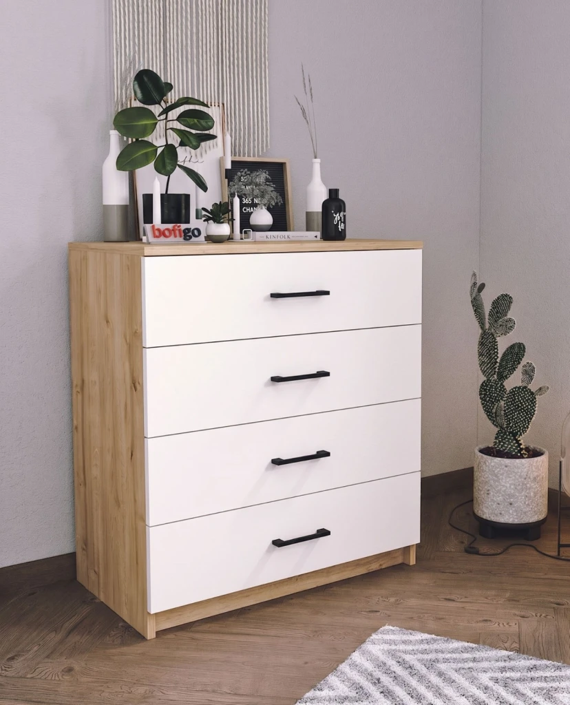 Comodă bofigo 27-01-41 sapphire oak/white 2
