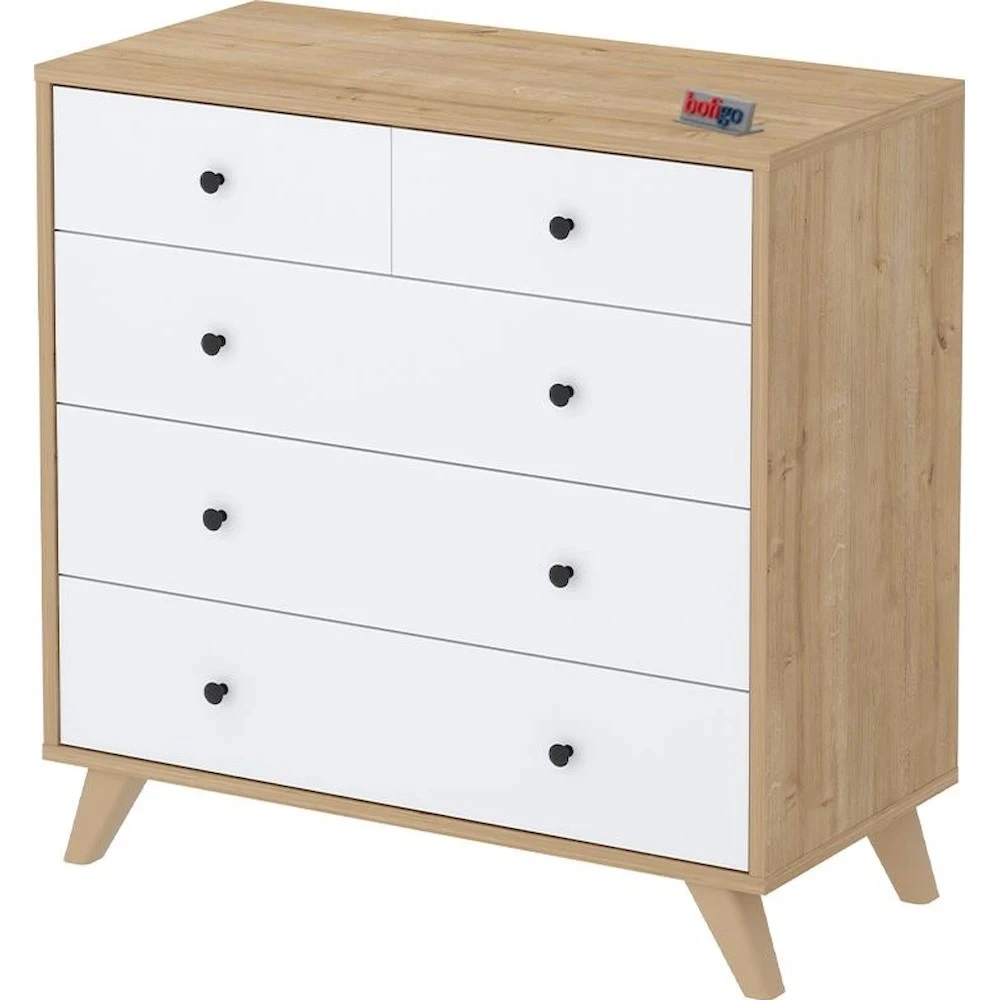 Comodă bofigo 27-03-41 sapphire oak/white 5