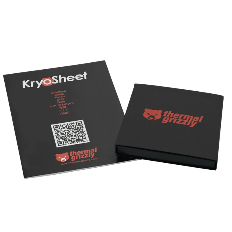 Термопрокладка thermal grizzly kryosheet, antracit, 33x33 мм, антрацит 2