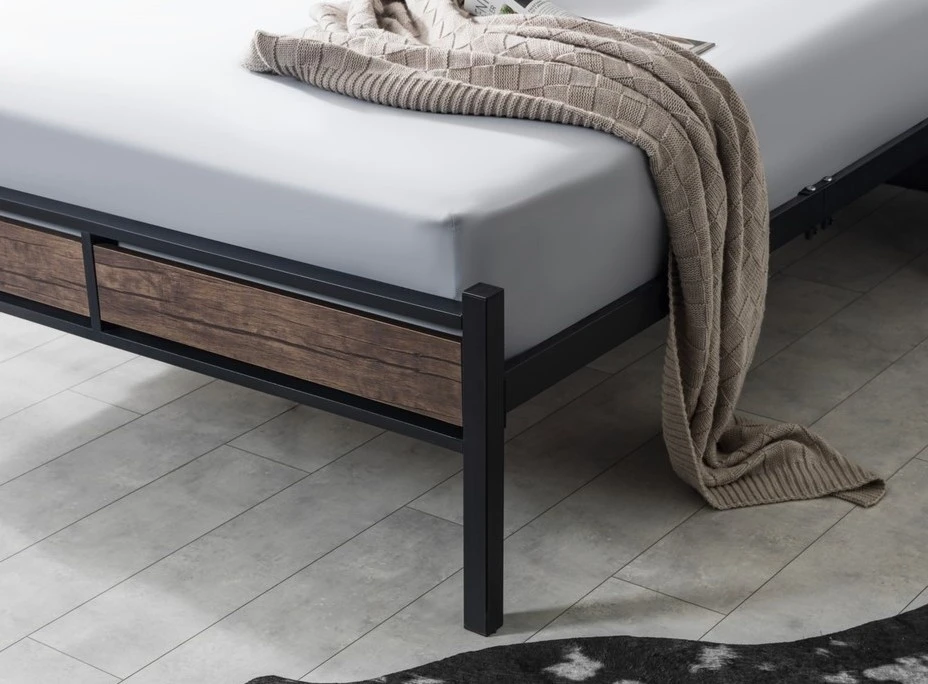 Кровать evger k-300 160x200cm black wood 4