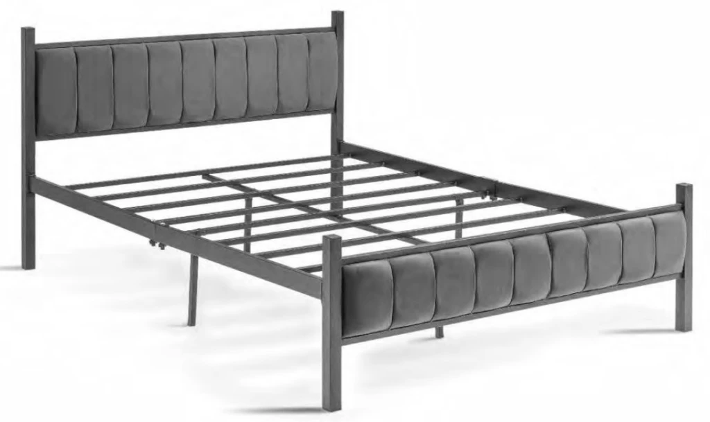 Кровать evger k-400 160x200cm grey 2
