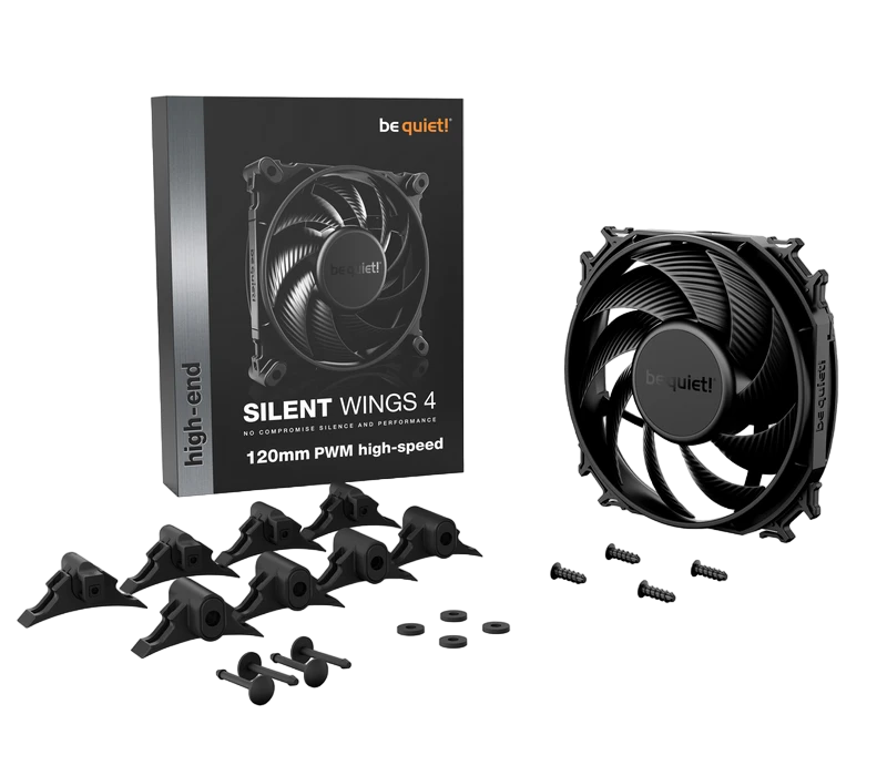 Вентилятор для пк be quiet! silent wings 4 pwm high-speed, 120 мм 7