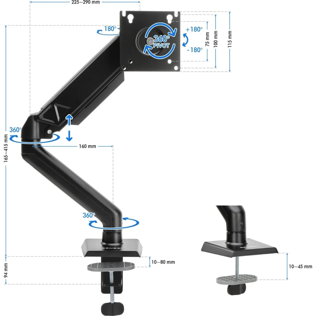 Кронштейн для монитора sense7 hang 4