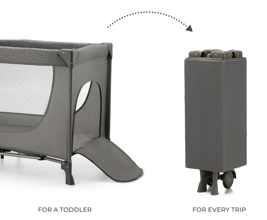 Pătuț kinderkraft joy2 dark grey (kljoy02dgr00000) 4