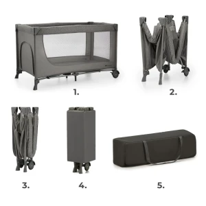 Pătuț kinderkraft joy2 dark grey (kljoy02dgr00000) Thumbnail 2