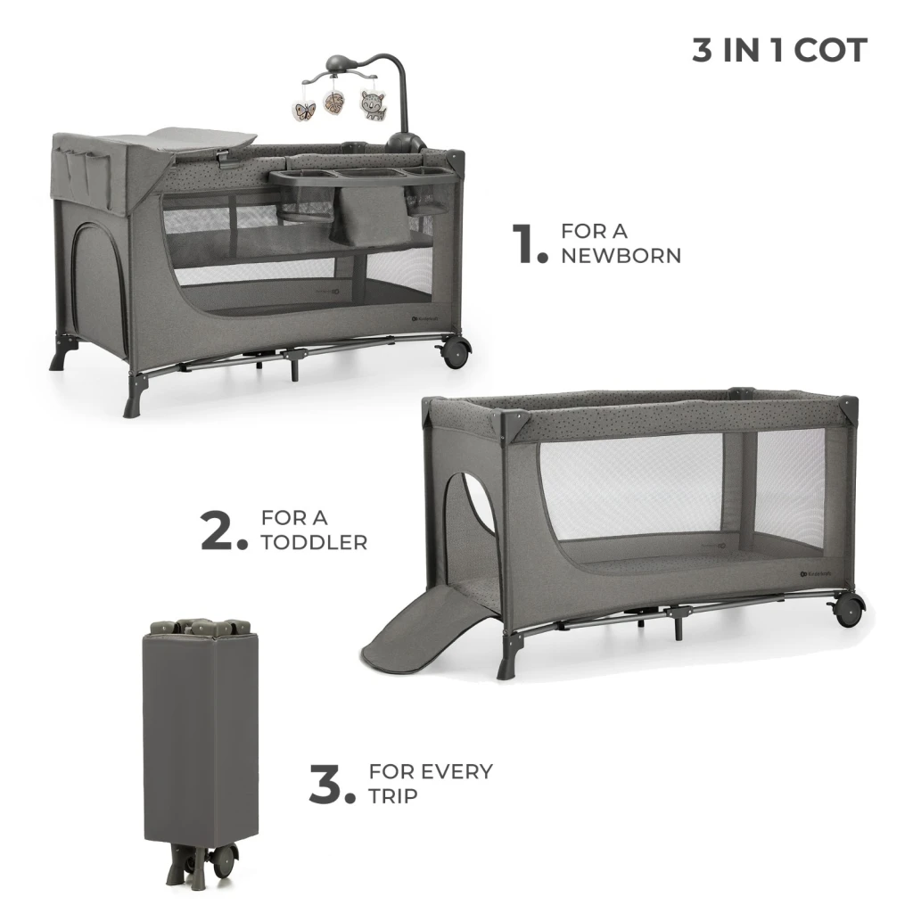 Манеж kinderkraft joy2 dark grey (kljoy02dgr000ac) 2