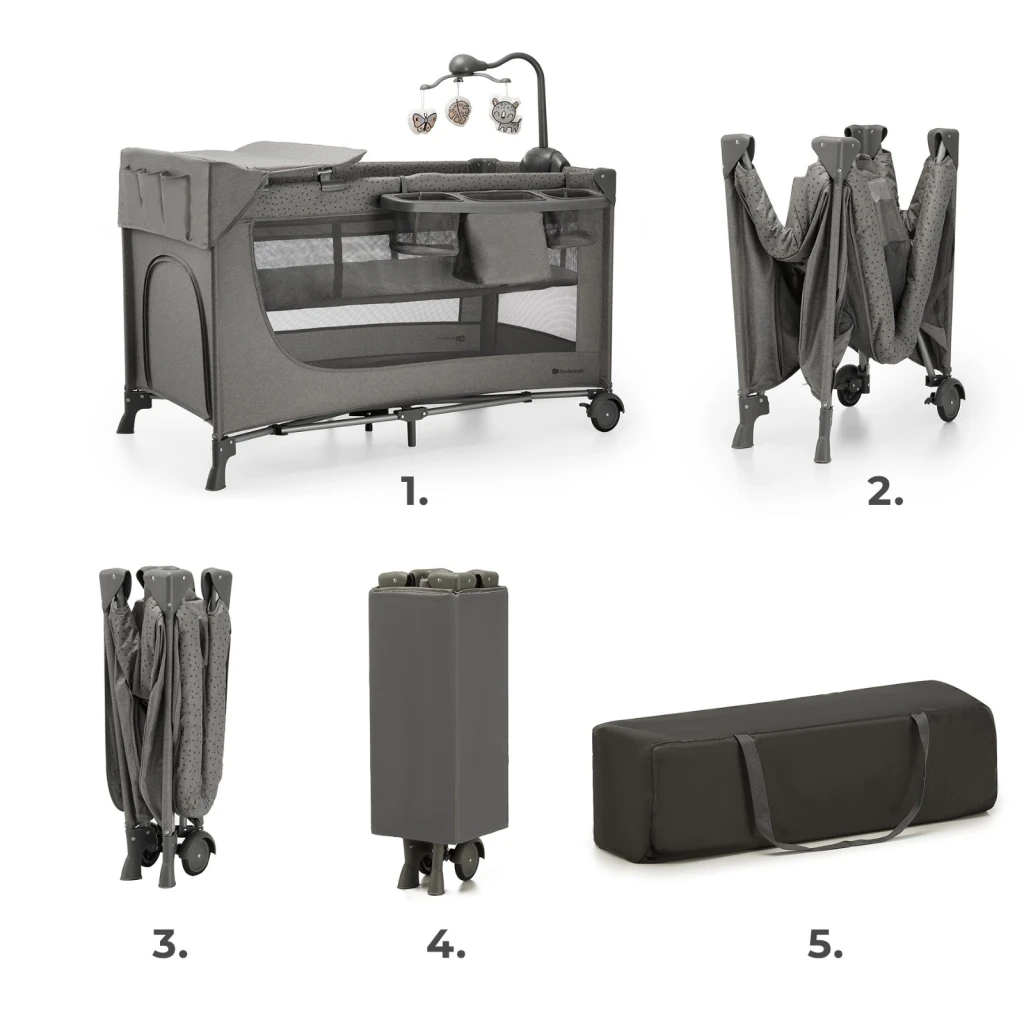 Манеж kinderkraft joy2 dark grey (kljoy02dgr000ac) 3
