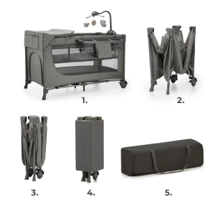 Манеж kinderkraft joy2 dark grey (kljoy02dgr000ac) Thumbnail 3