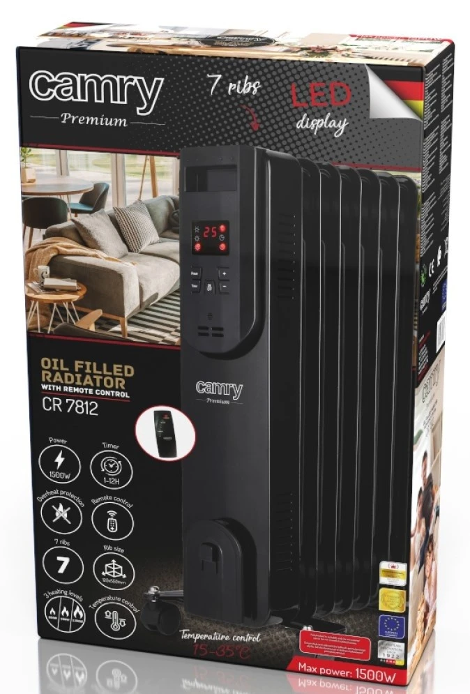 Calorifer electric cu ulei camry cr-7812 5