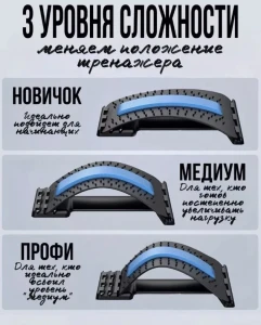 Dispozitiv pentru indreptarea coloanei 4play back stretching Thumbnail 6