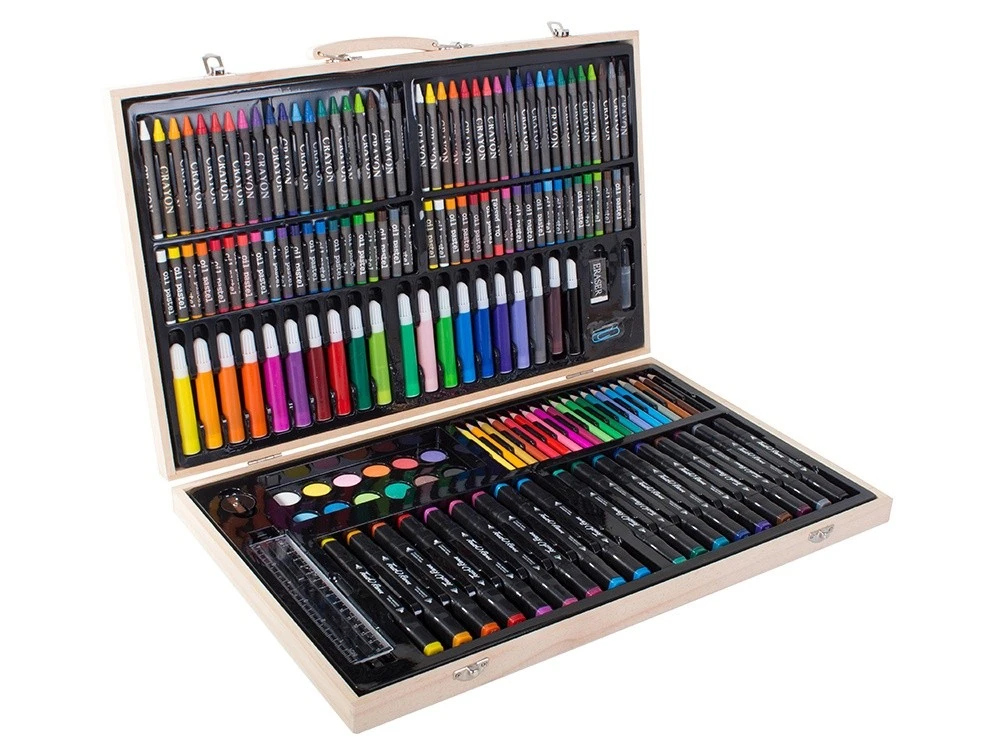 Детский набор для рисования 4play wooden set 188pcs 5