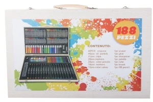 Детский набор для рисования 4play wooden set 188pcs Thumbnail 4