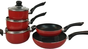 Набор посуды 4life hotchef non stick red 8pcs