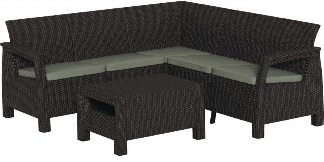 Набор садовой мебели keter corfu relax set cappuccino/sand (227845) 5
