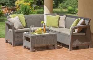 Набор садовой мебели keter corfu relax set cappuccino/sand (227845) Thumbnail 2