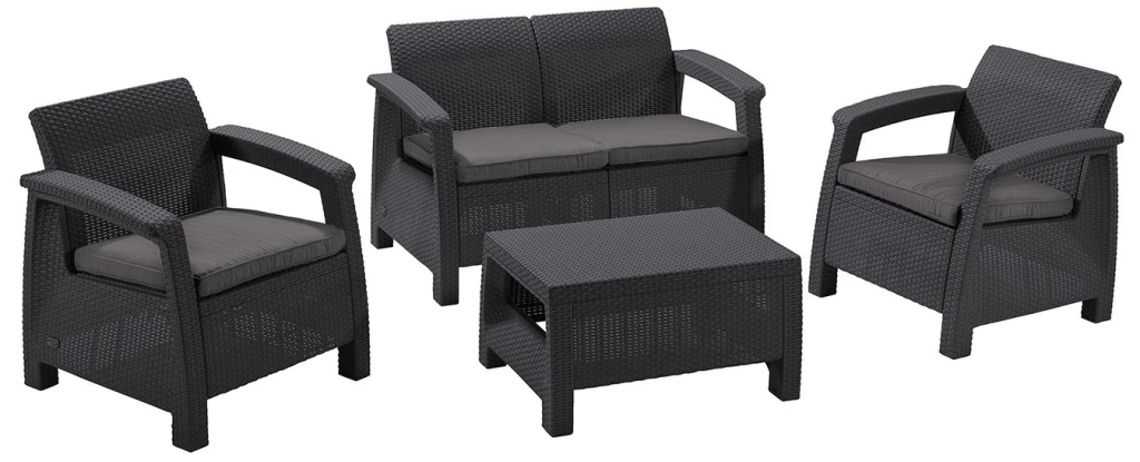 Set mobila de grădină keter corfu set cappuccino/sand (227640) 3