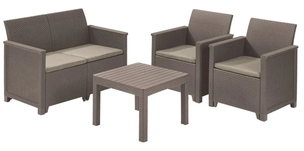 Set mobila de grădină keter elodie 2 set graphite/coolgrey (246158) 6