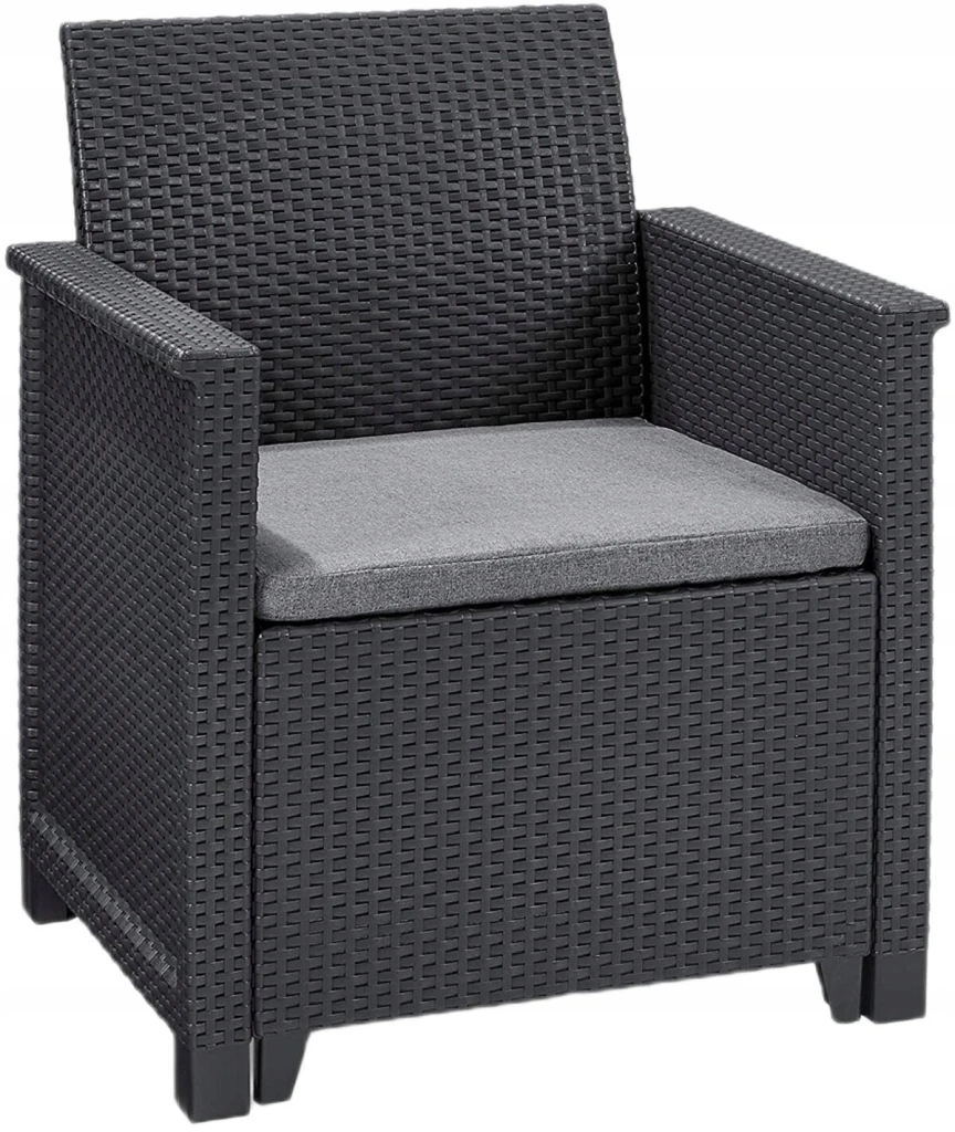 Set mobila de grădină keter elodie 2 set graphite/coolgrey (246158) 2