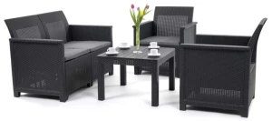 Set mobila de grădină keter elodie 2 set graphite/coolgrey (246158)