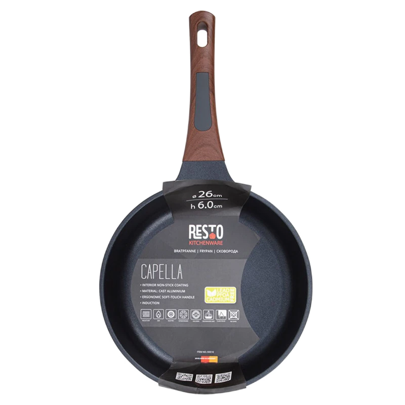 Tigaie resto 93510, 26cm, negru 13