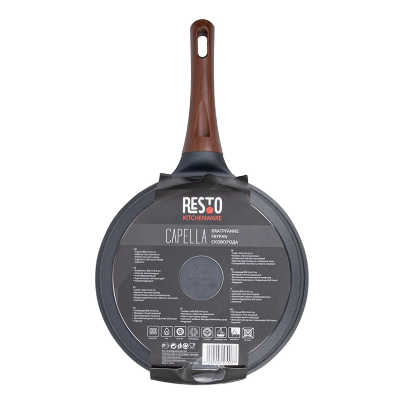Tigaie resto 93510, 26cm, negru 14