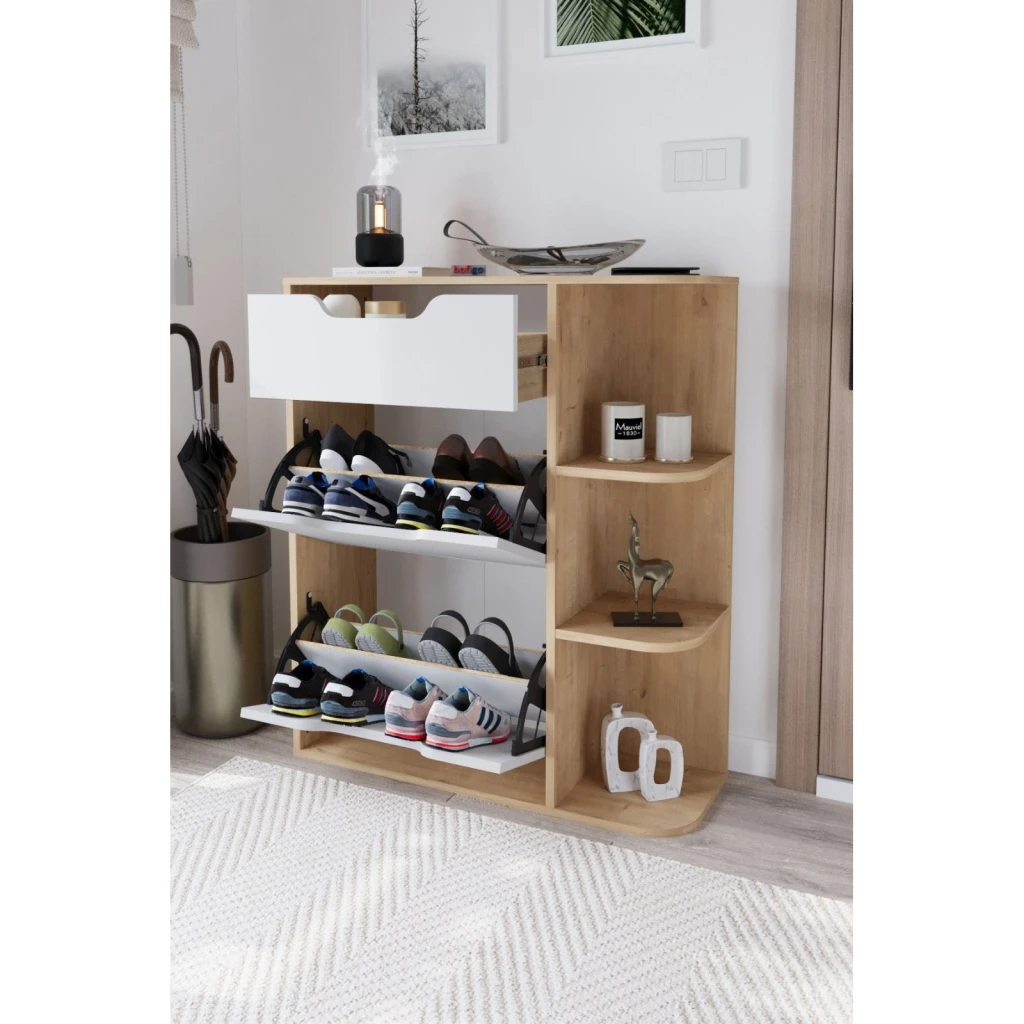 Răcitor de încălțăminte bofigo 18-35-41 oak/white 3