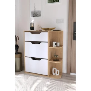 Обувница bofigo 18-35-41 oak/white