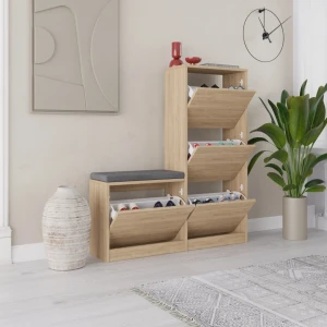 Обувница hanah home dude oak Thumbnail 2