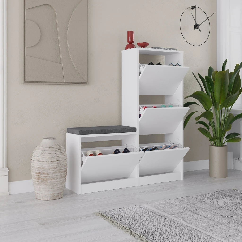 Обувница hanah home dude white 2
