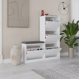 Обувница hanah home dude white Thumbnail 2