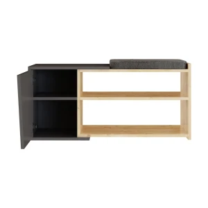 Обувница hanah home fiona oak anthracite Thumbnail 4