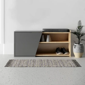 Обувница hanah home fiona oak anthracite