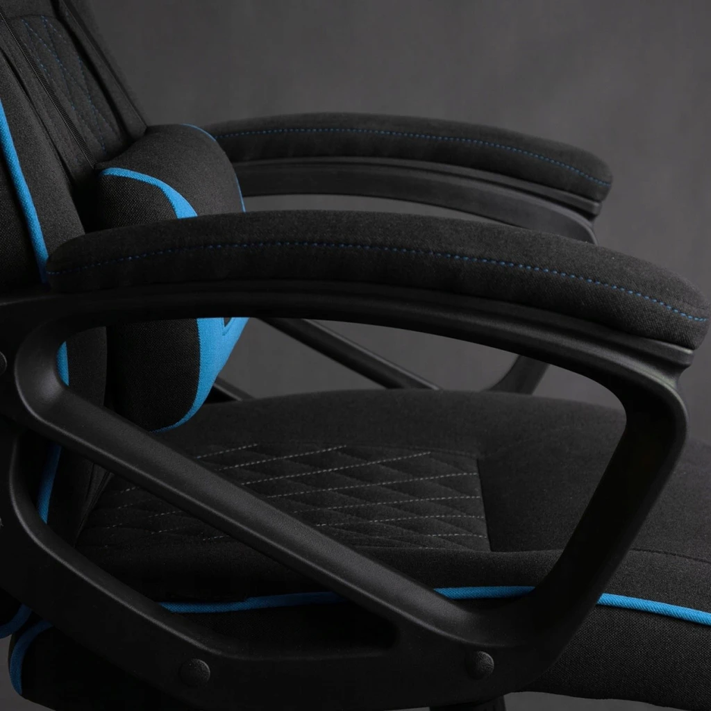 Геймерское кресло sense7 knight fabric black and blue 8