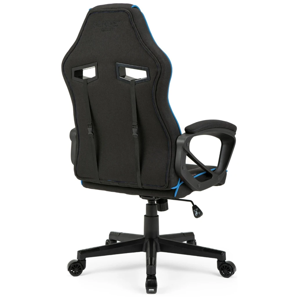 Геймерское кресло sense7 knight fabric black and blue 5