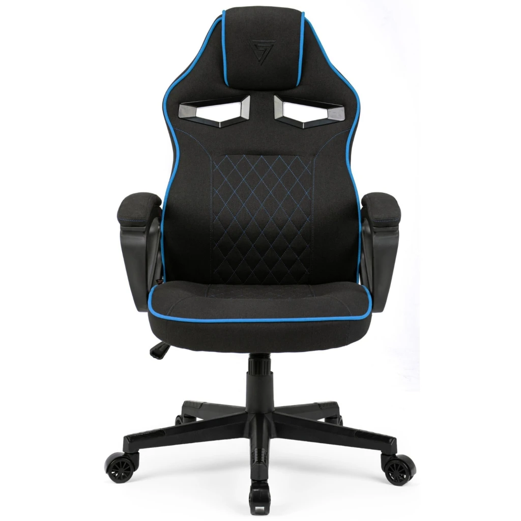 Геймерское кресло sense7 knight fabric black and blue 3