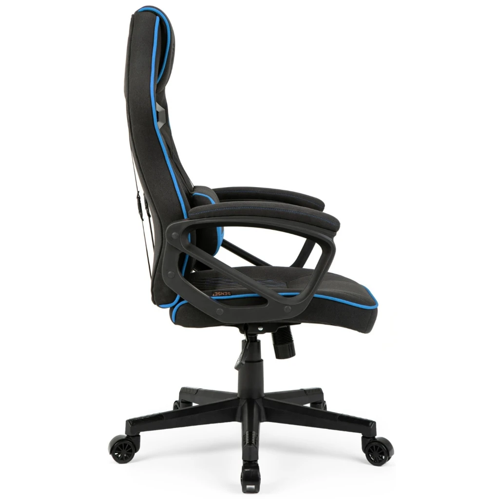 Геймерское кресло sense7 knight fabric black and blue 4